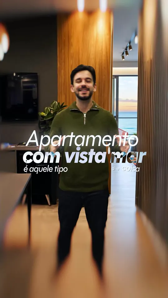 Cena de Apartamento com vista para o mar