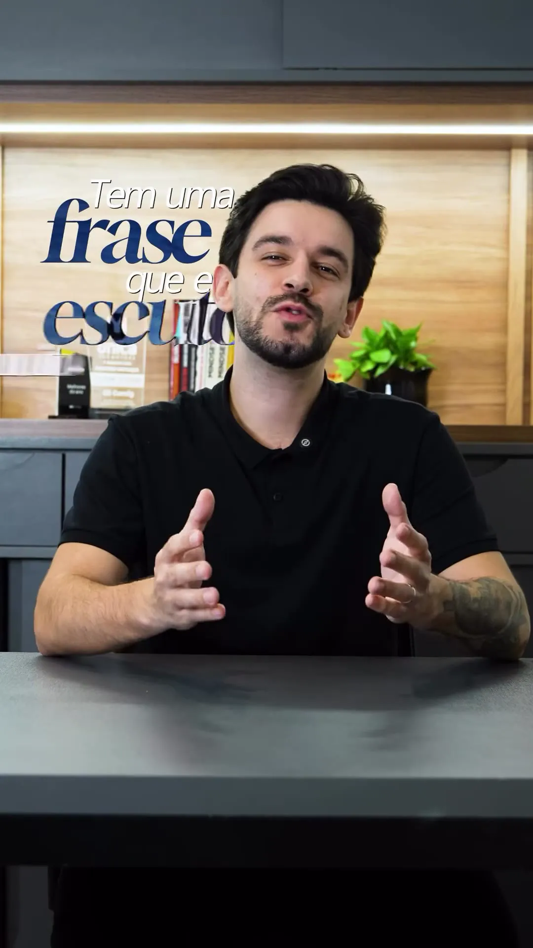 Cena de Conteúdo em estúdio